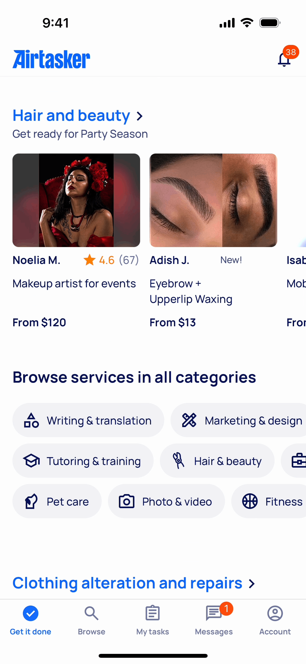 Airtasker iOS Jobs & Recruitment interface screenshot 2