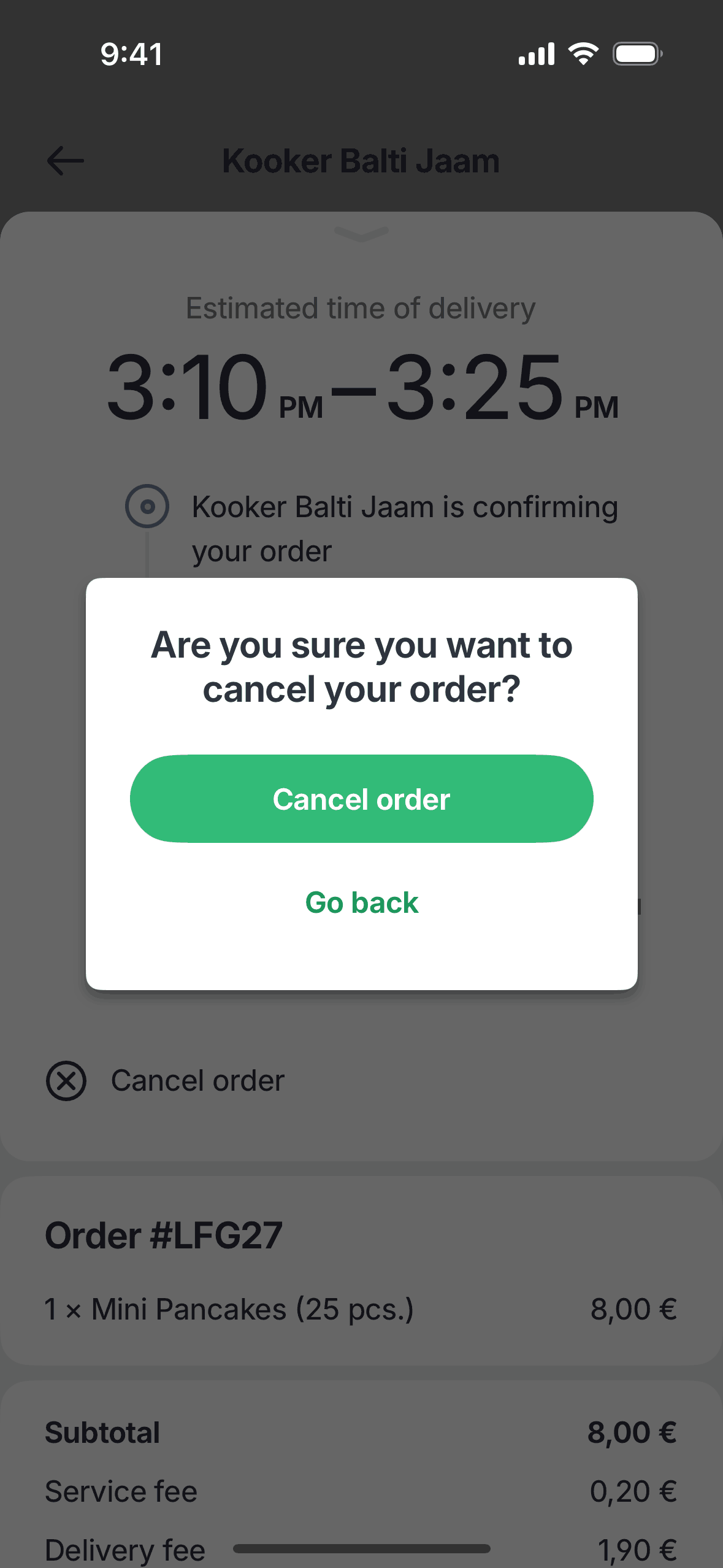 Bolt Food iOS Food & Drink interface screenshot 6