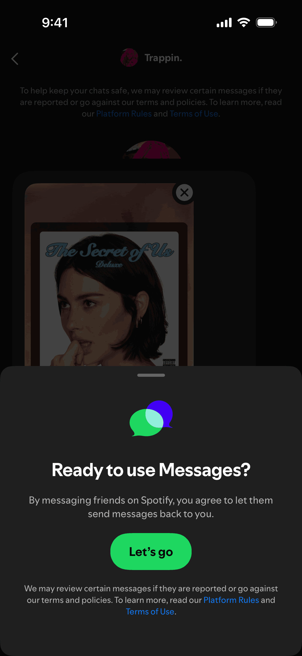 Spotify iOS Music & Audio interface screenshot 13
