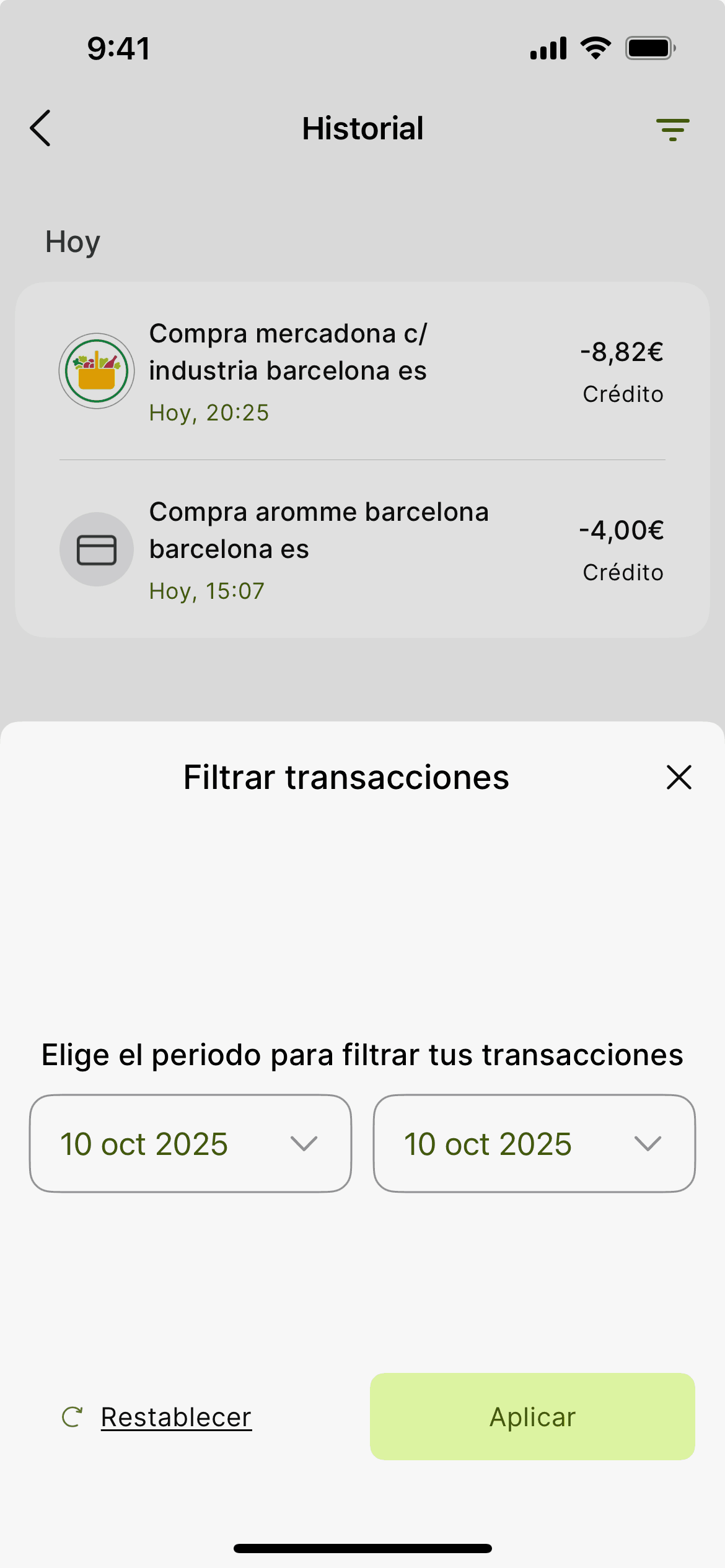 Plazo iOS Finance interface screenshot 2
