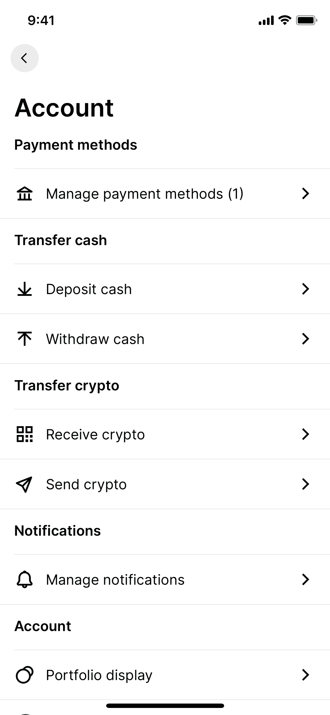 Gemini iOS Finance interface screenshot 15