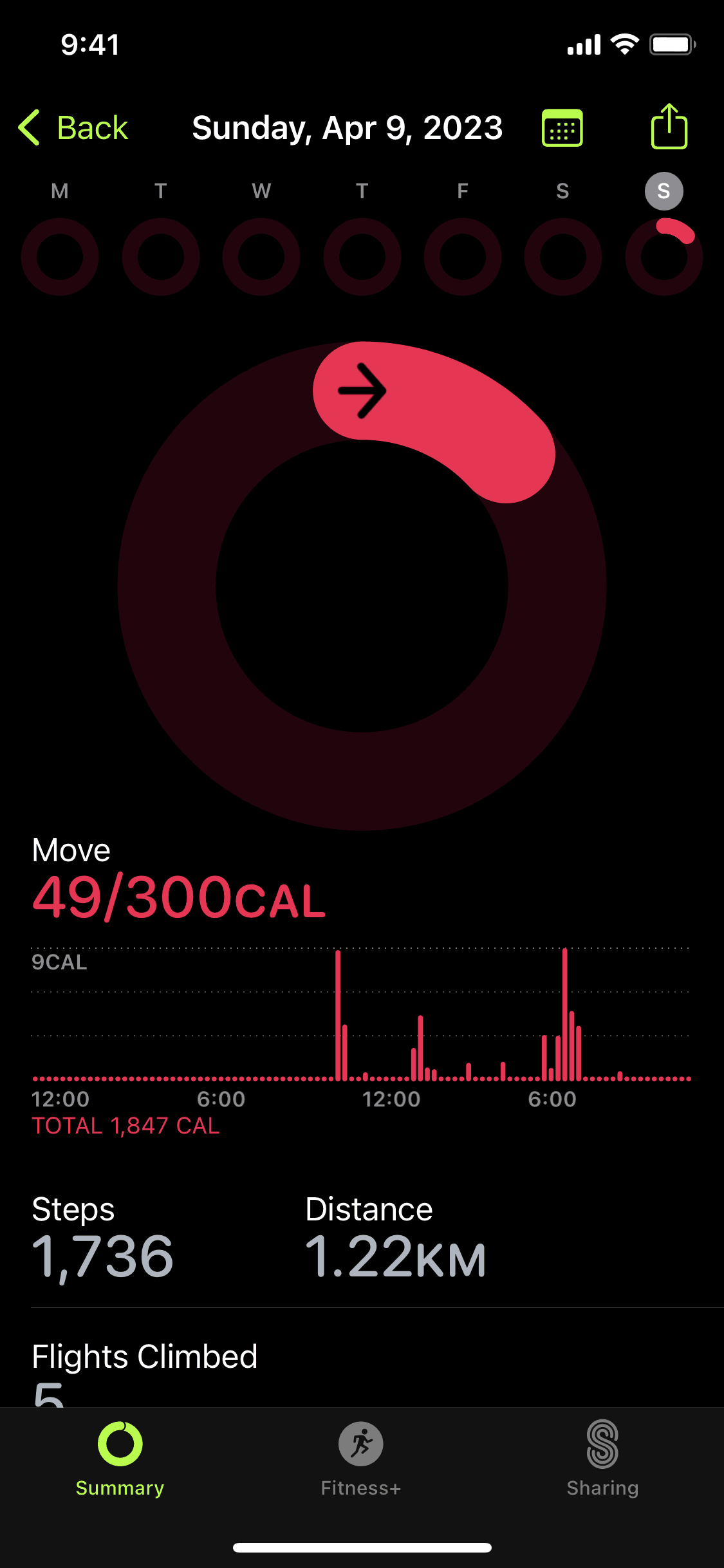 Move on Apple Fitness (ios) screen 2