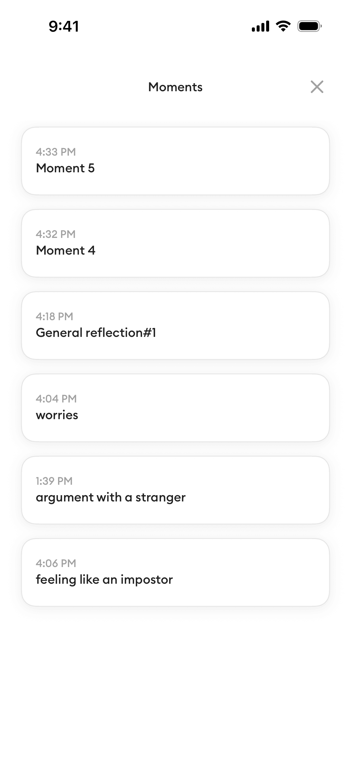 Ahead iOS Health & Fitness interface screenshot 20