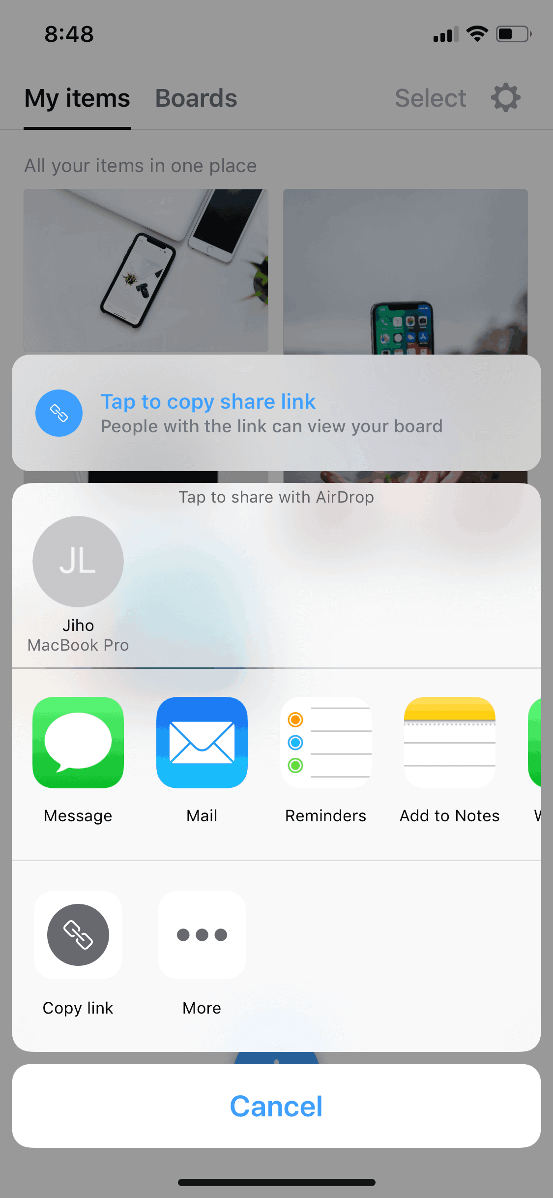 Collect iOS Productivity interface screenshot 12