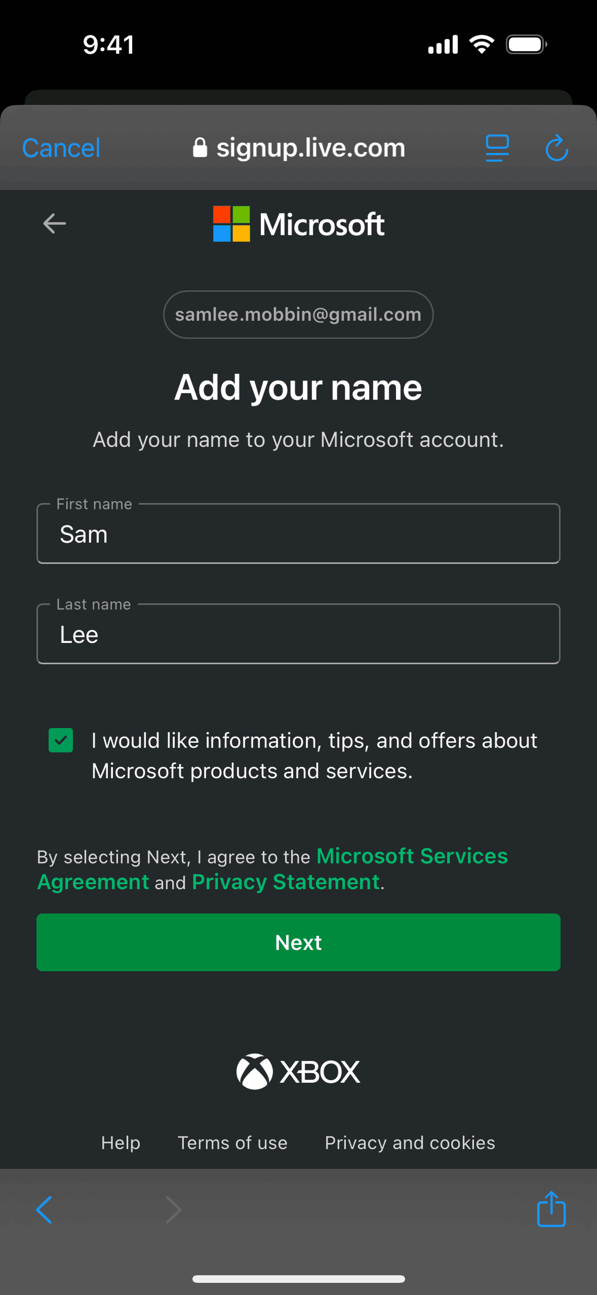 Xbox iOS Entertainment interface screenshot 16