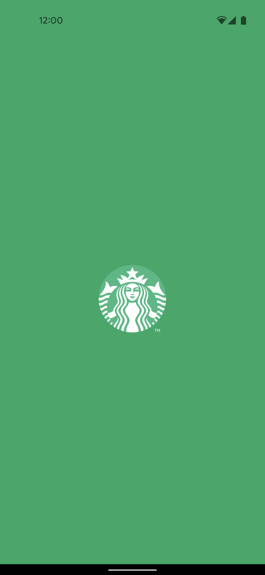 Starbucks Android Food & Drink interface screenshot 1