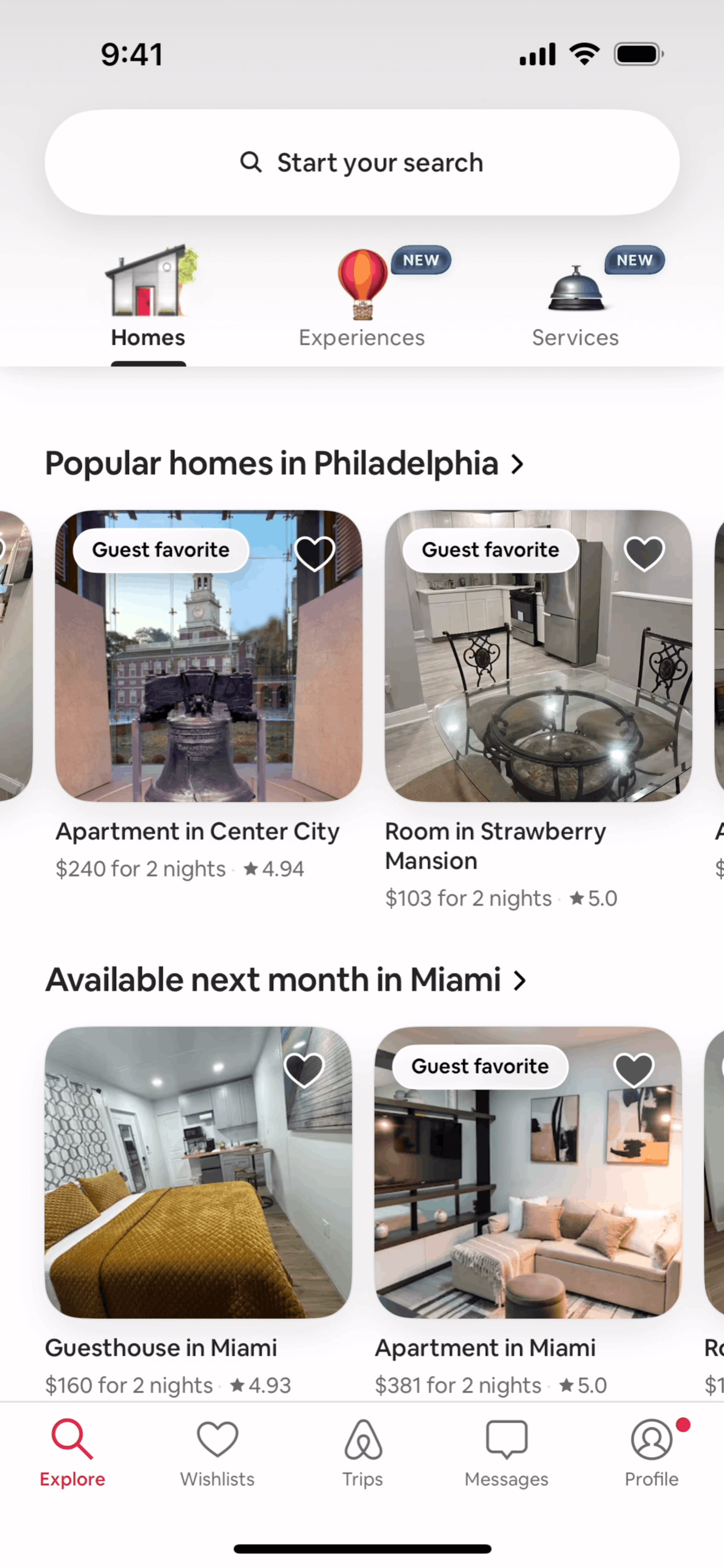 Airbnb iOS Real Estate interface screenshot 3