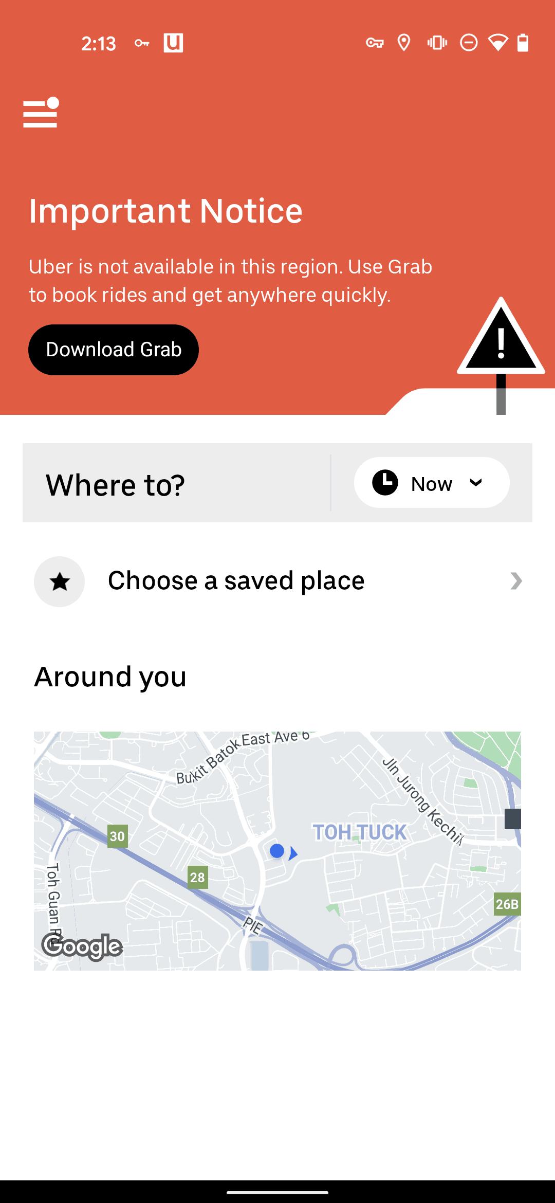Uber Android Travel & Transportation interface screenshot 6