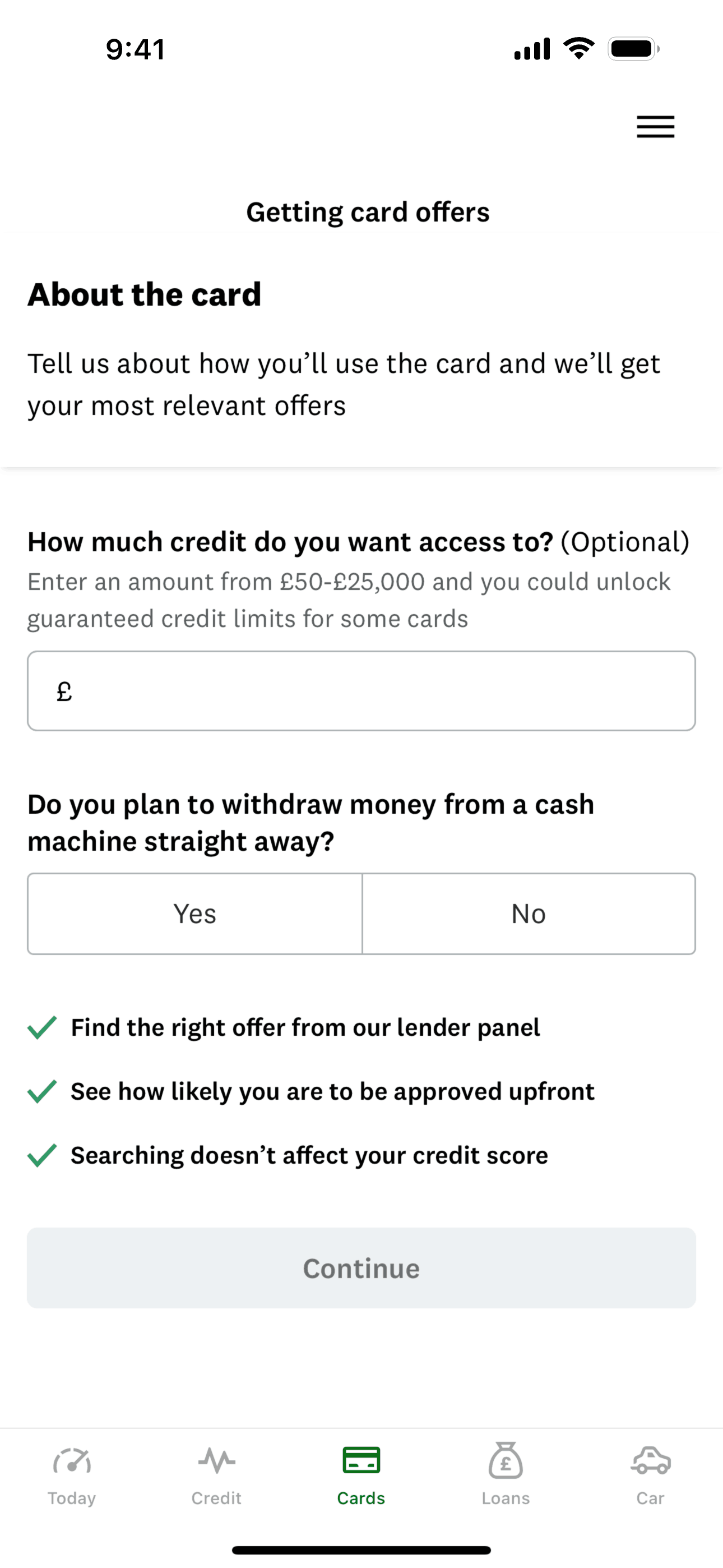 Credit Karma iOS Finance interface screenshot 4