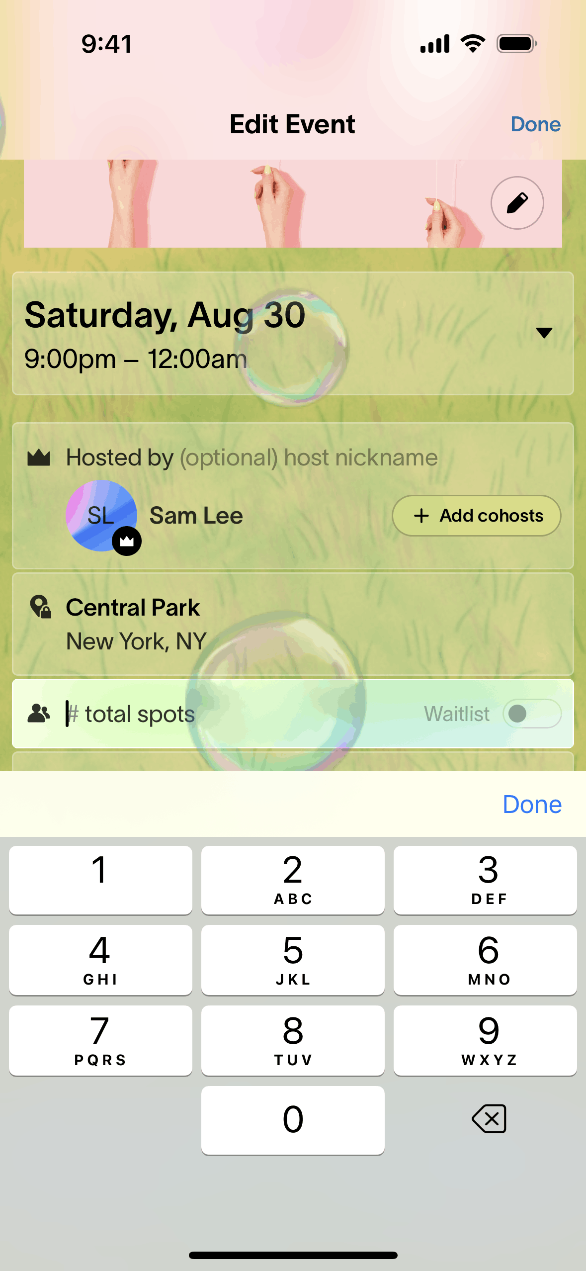Partiful iOS Lifestyle interface screenshot 7