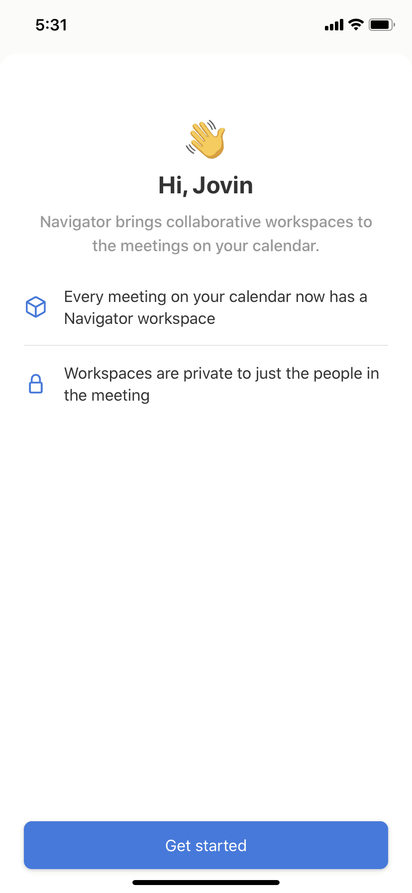Navigator iOS Productivity interface screenshot 4