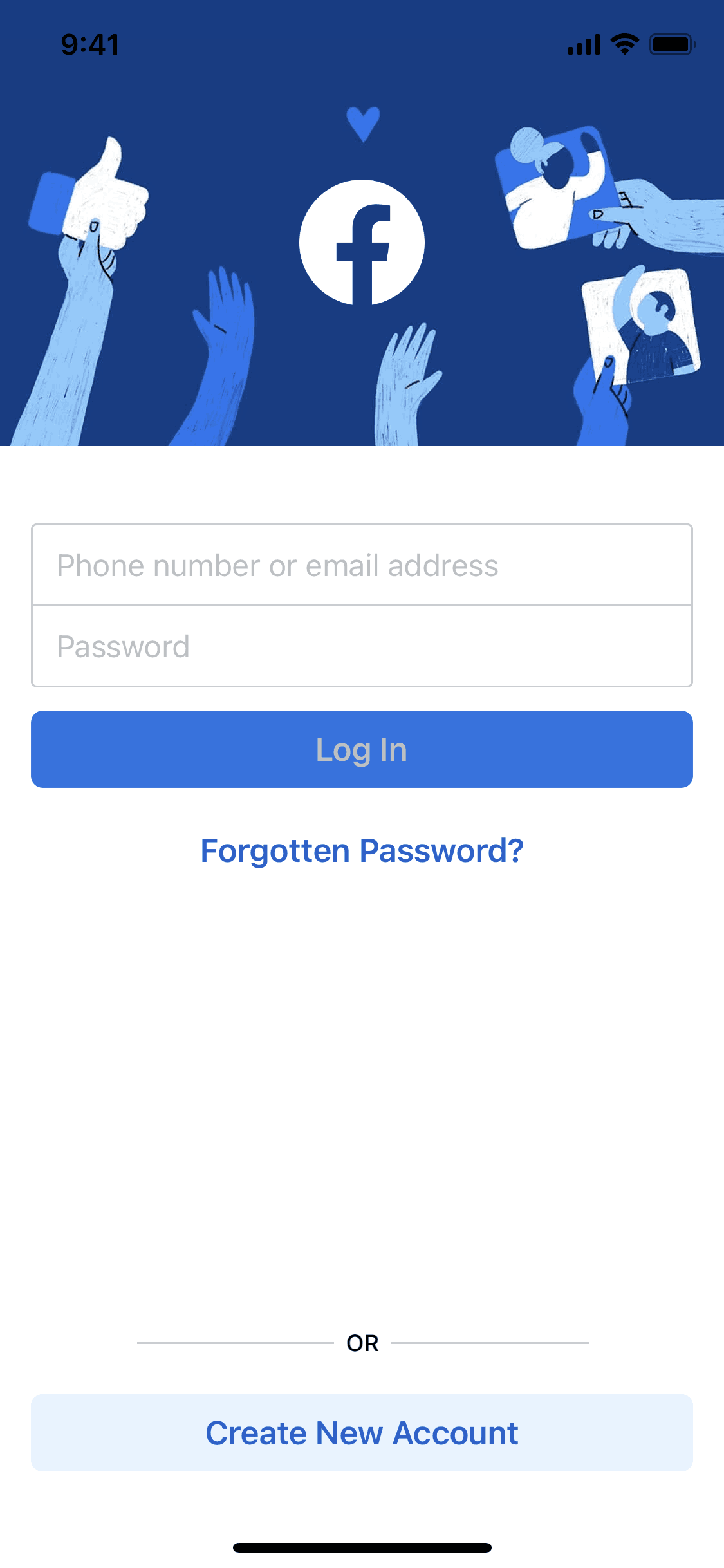 Facebook iOS Social Networking interface screenshot 6