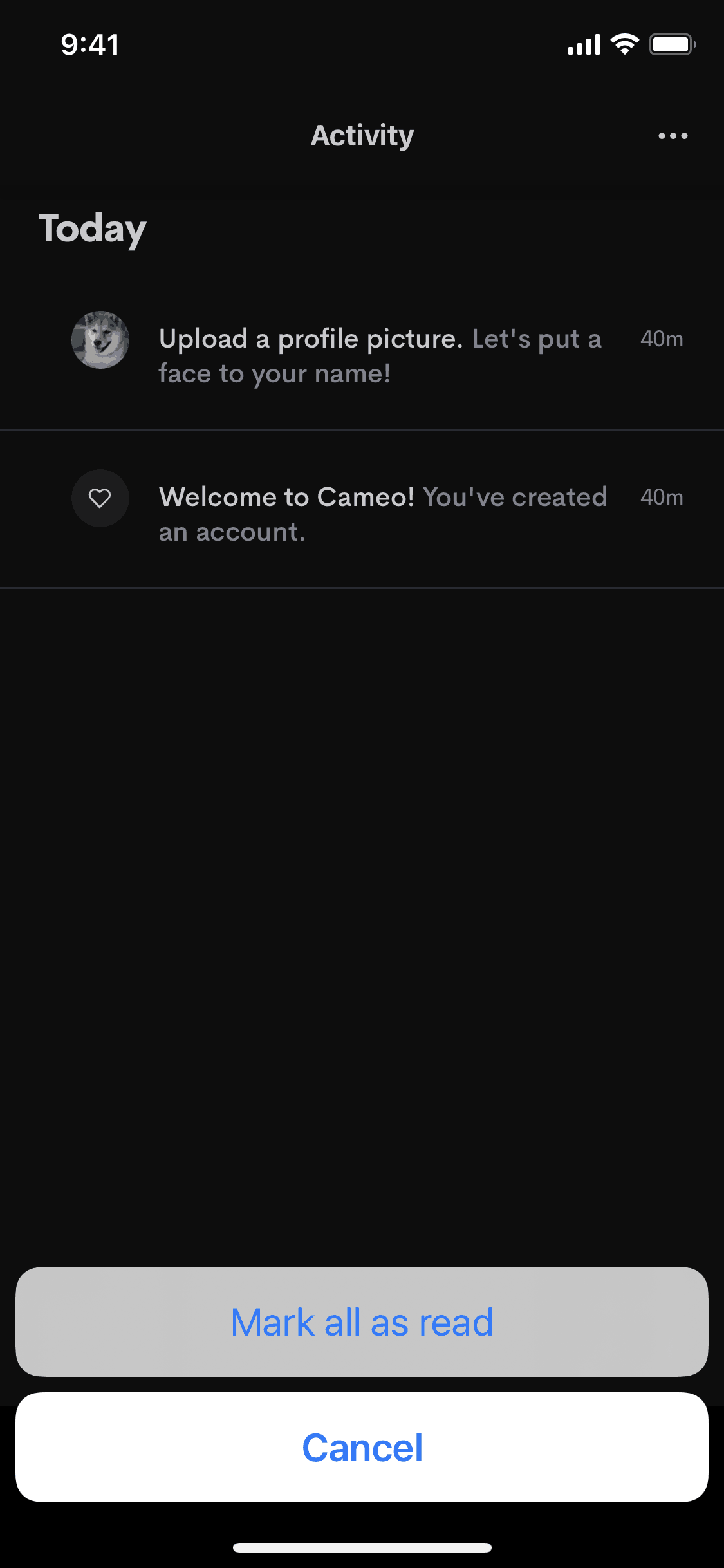 Cameo iOS Photo & Video interface screenshot 9