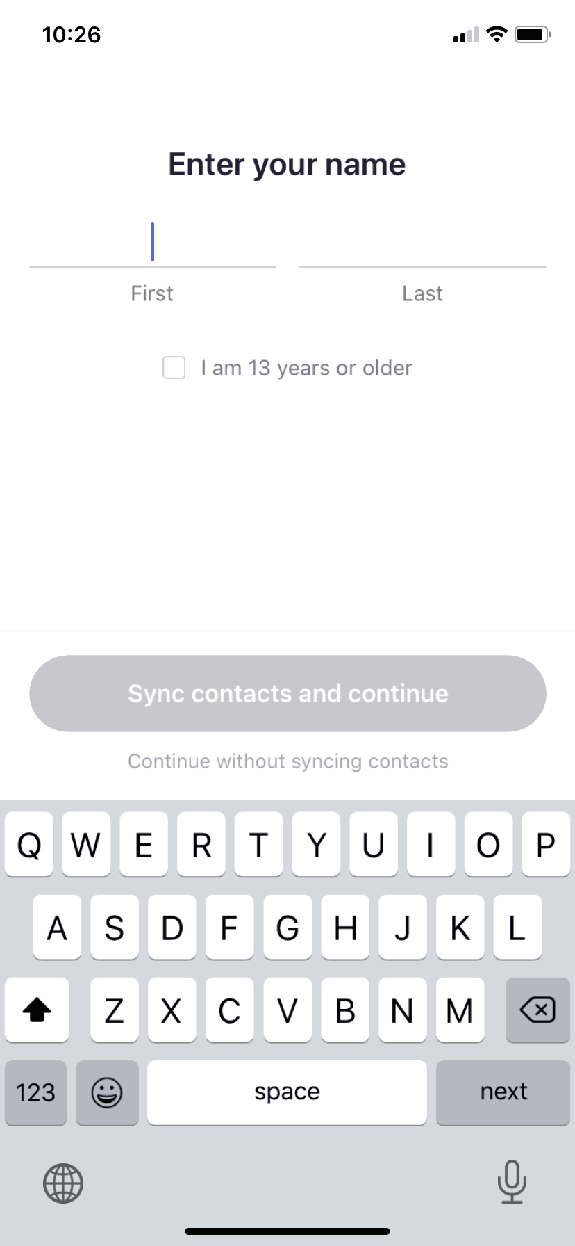 IRL iOS Social Networking interface screenshot 3