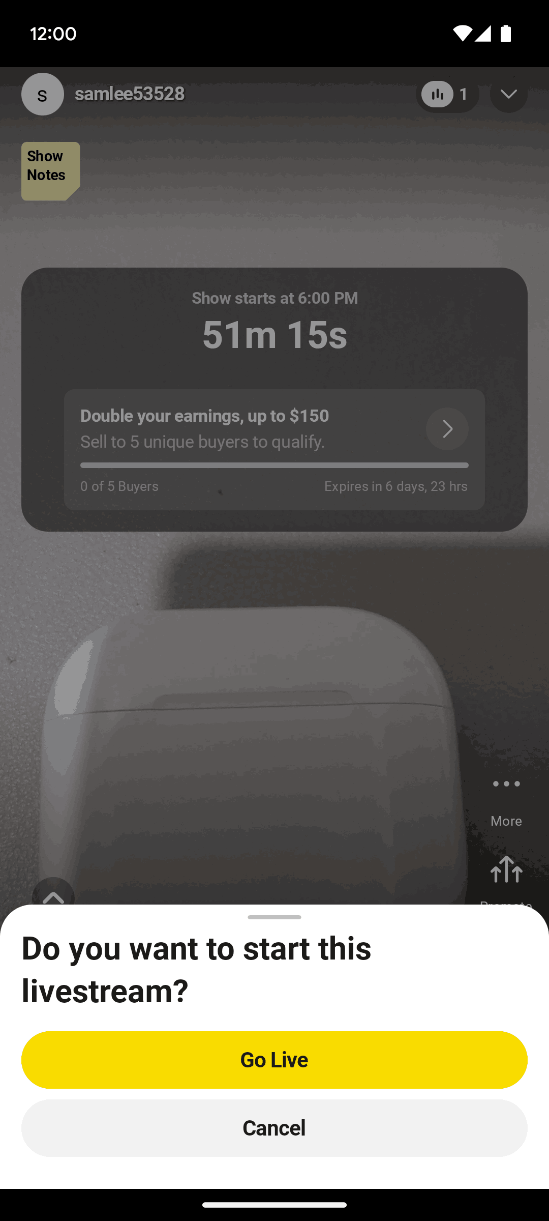 Whatnot Android Shopping interface screenshot 5