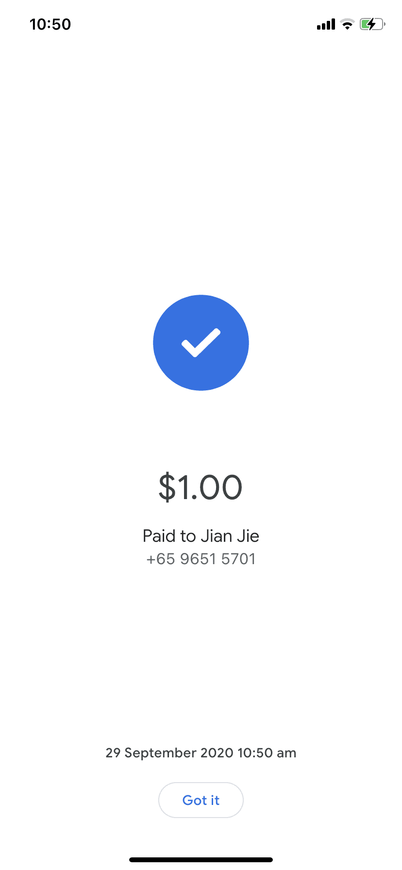 Google Pay iOS Finance interface screenshot 19