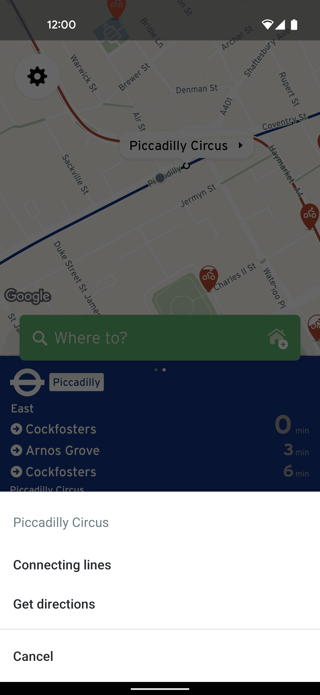 Transit Android Maps & Navigation interface screenshot 16