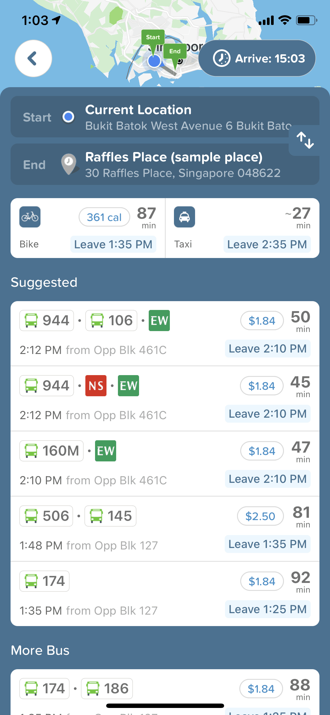 Citymapper iOS Maps & Navigation interface screenshot 16