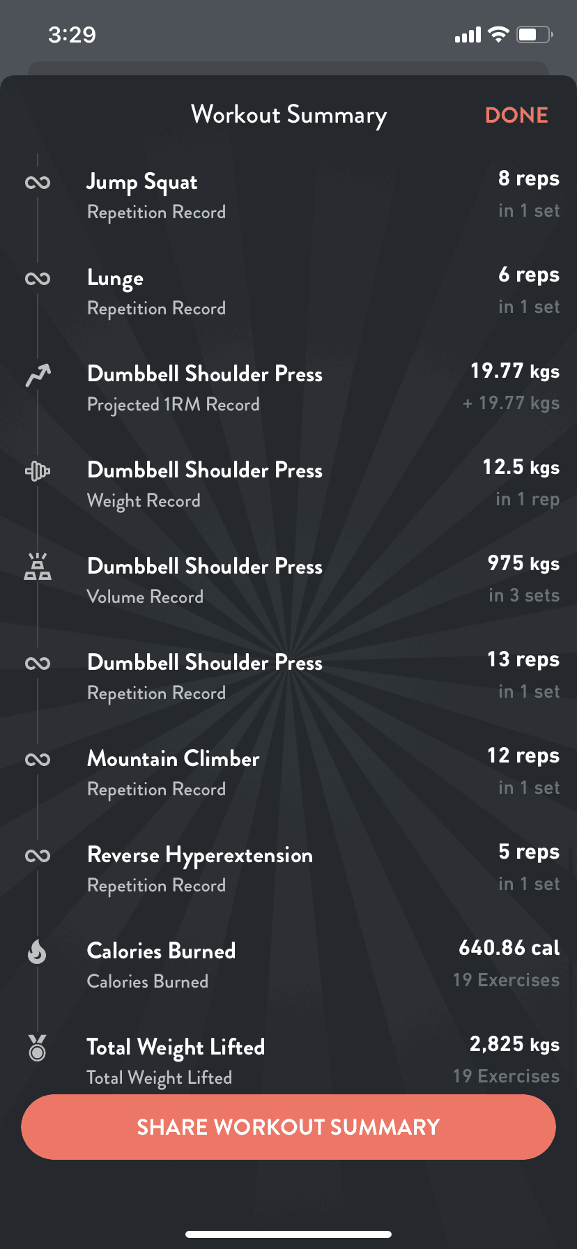 Fitbod iOS Health & Fitness interface screenshot 4