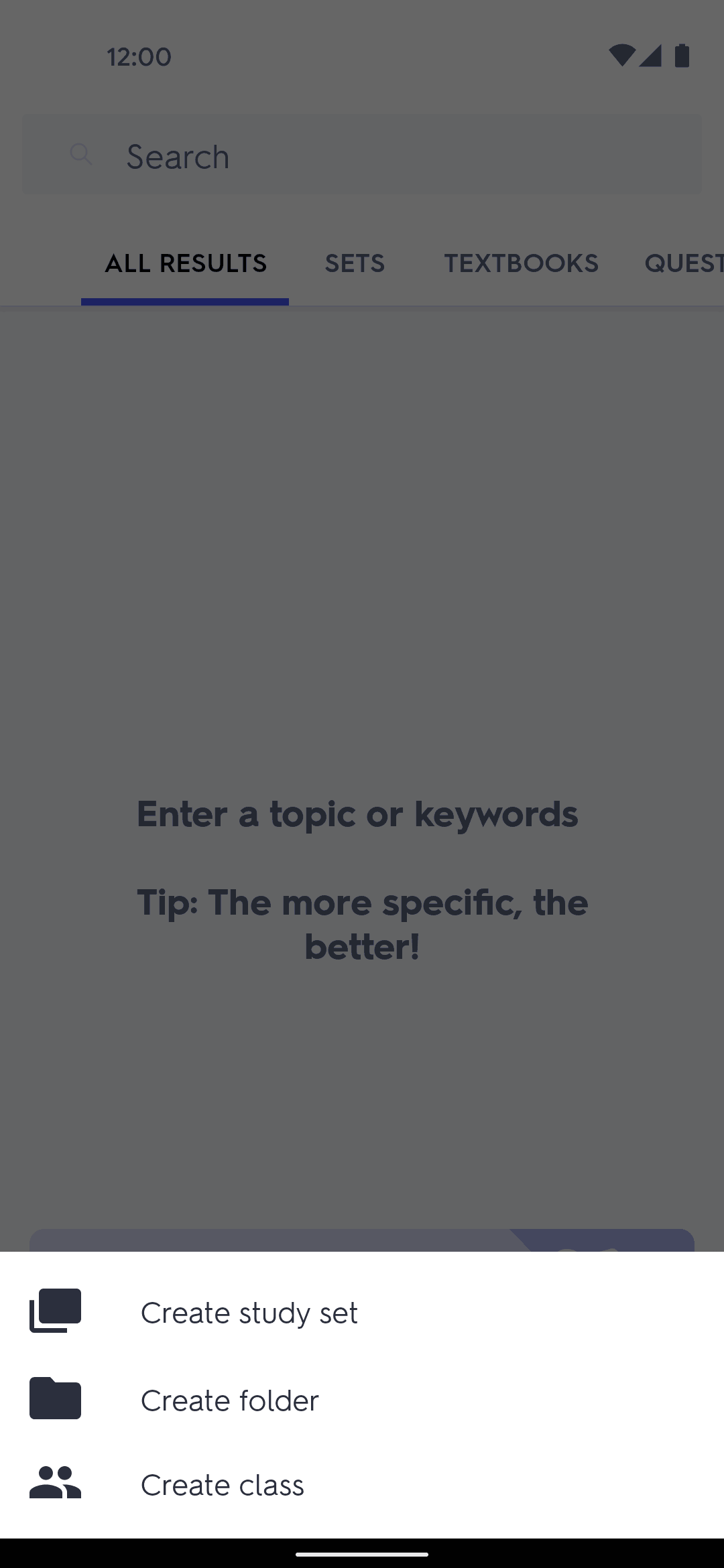 Quizlet Android Education interface screenshot 14