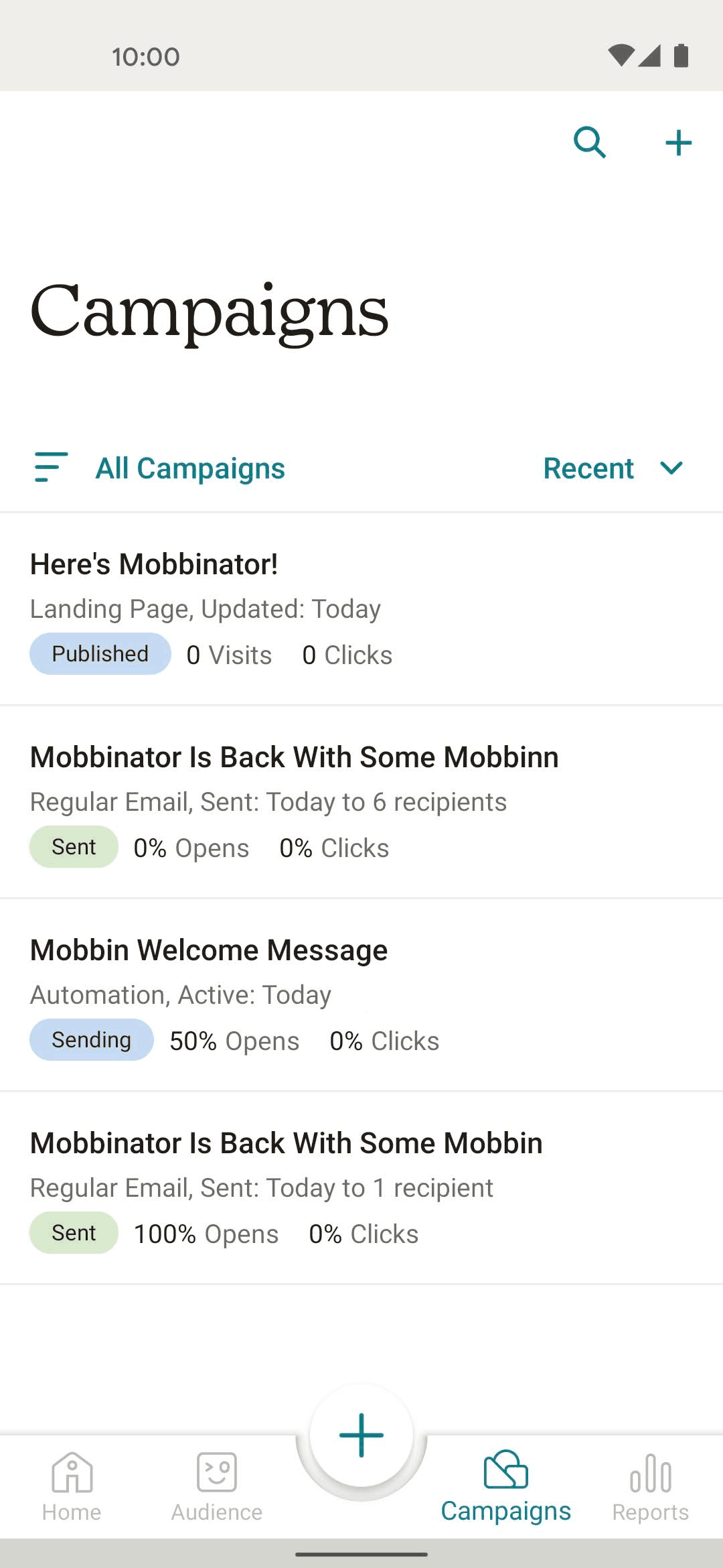 Mailchimp Android Business interface screenshot 3
