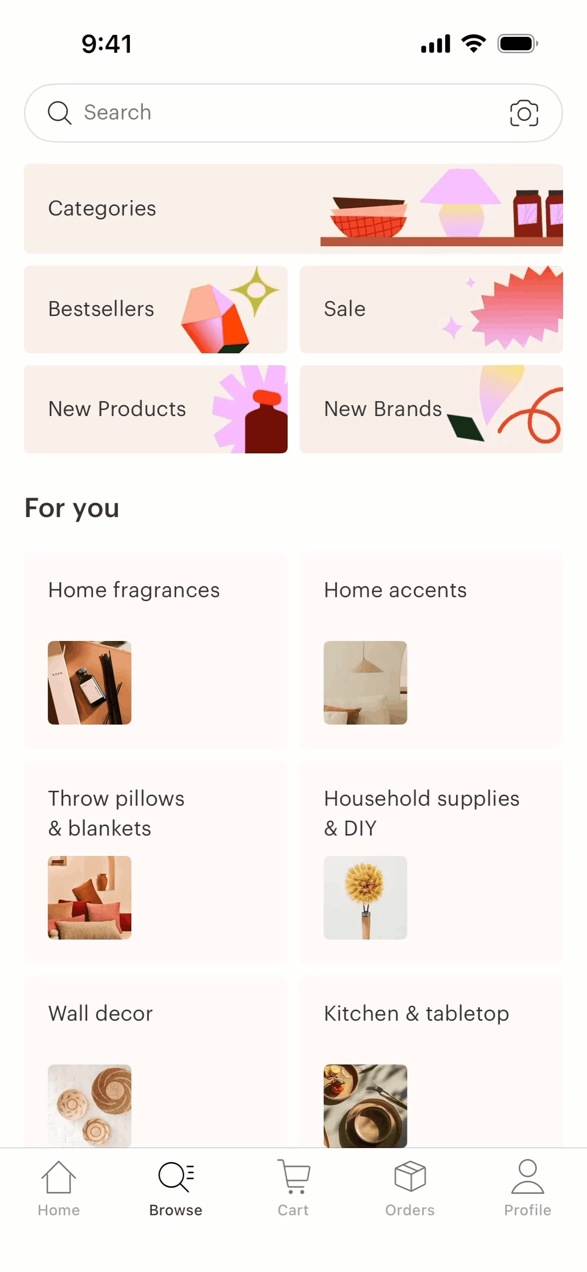 Faire Wholesale iOS Shopping interface screenshot 2
