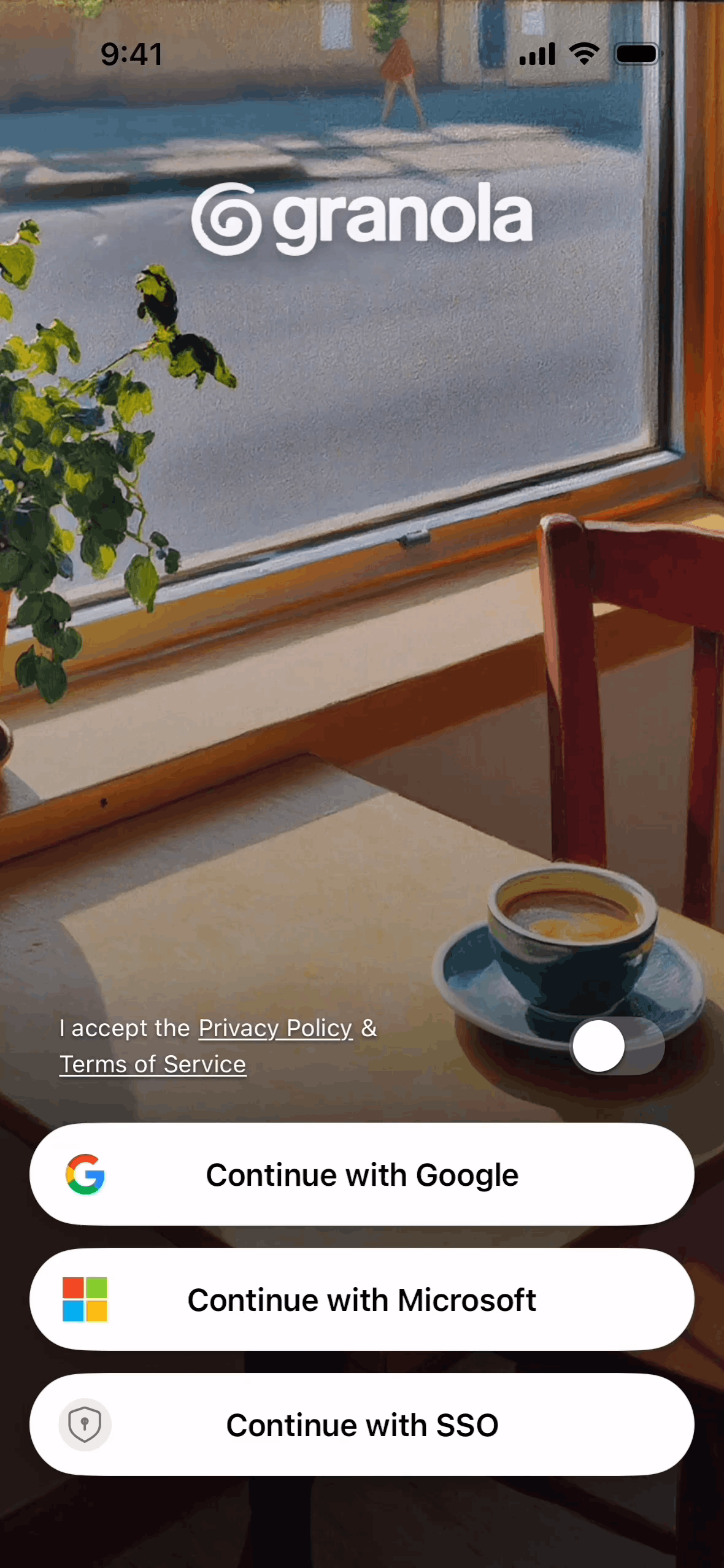 Granola iOS Granola interface screenshot 3