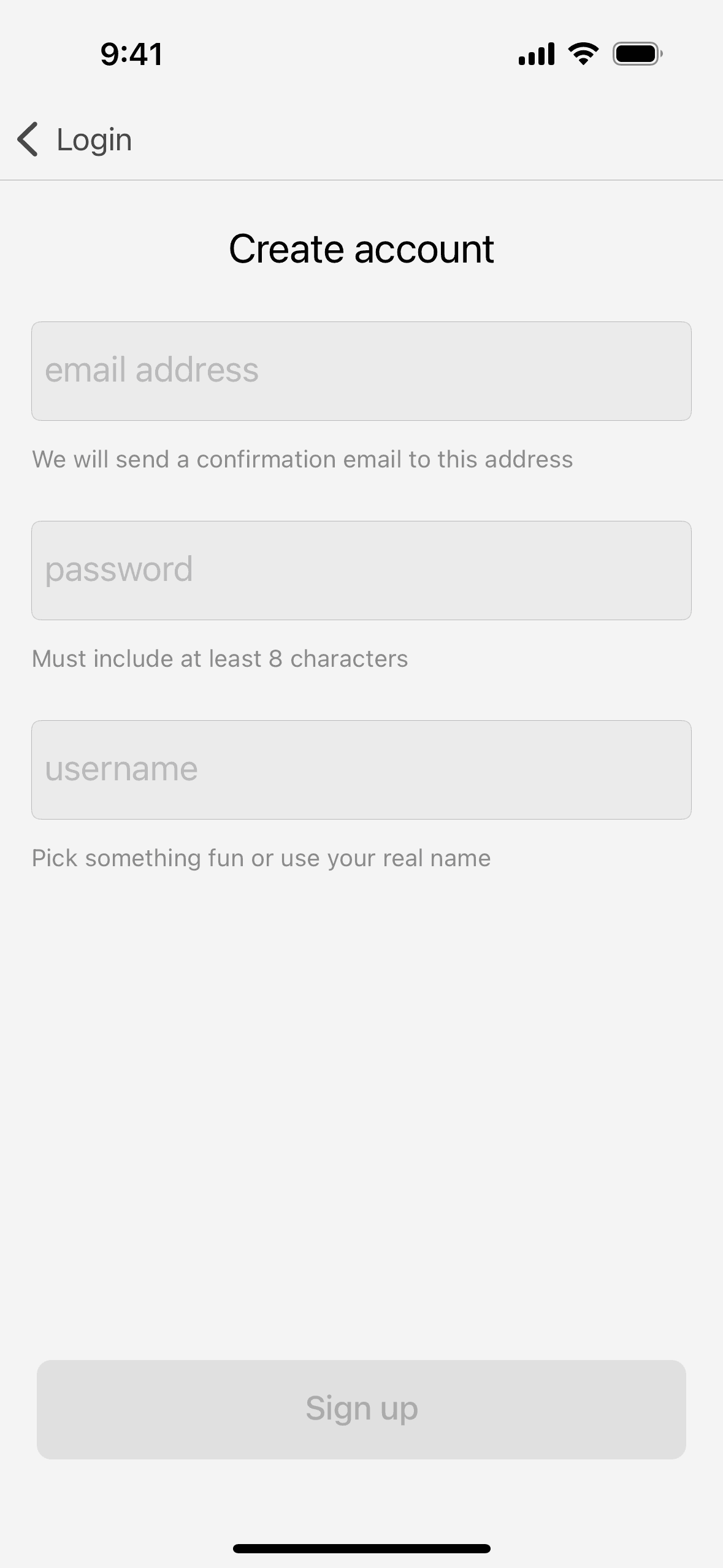 Mammoth iOS Social Networking interface screenshot 3