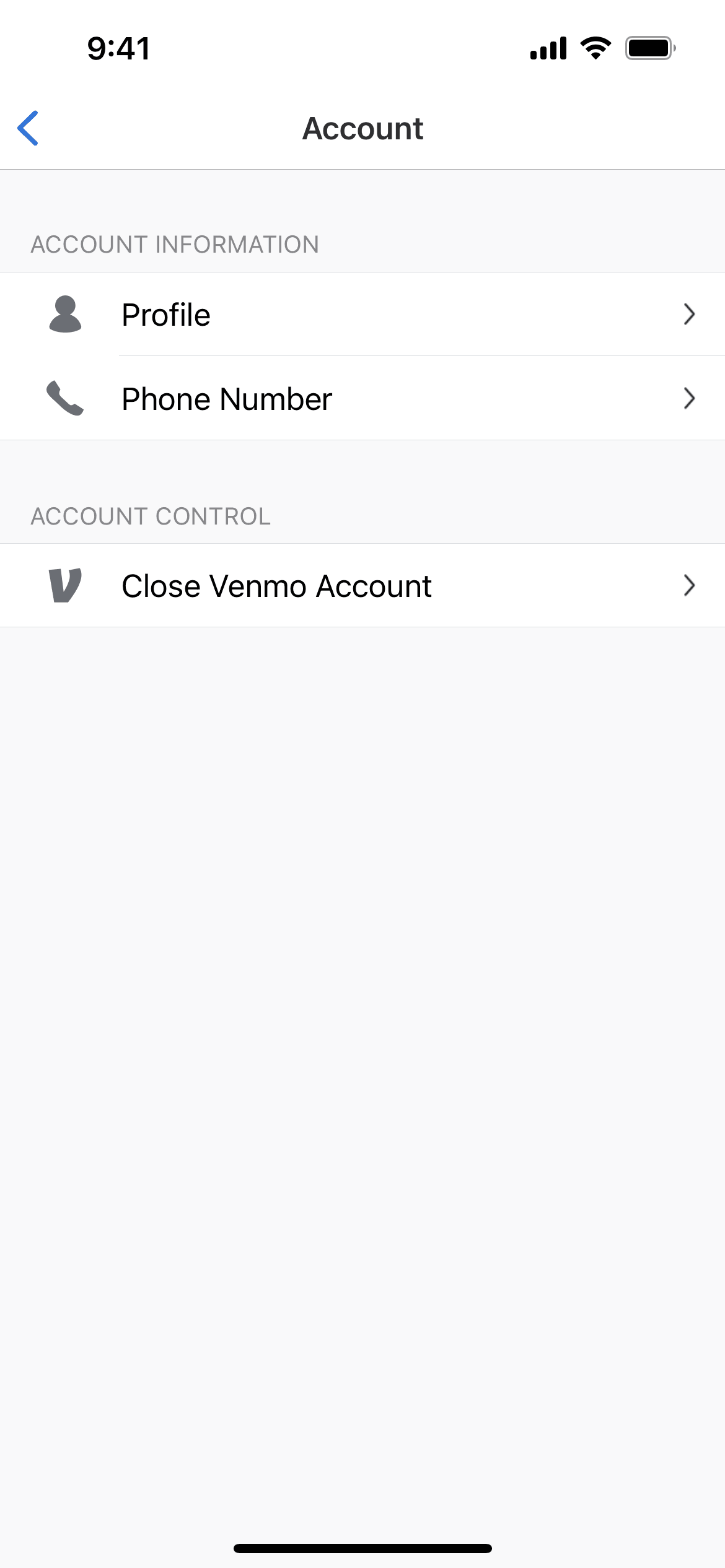 Venmo iOS Finance interface screenshot 13