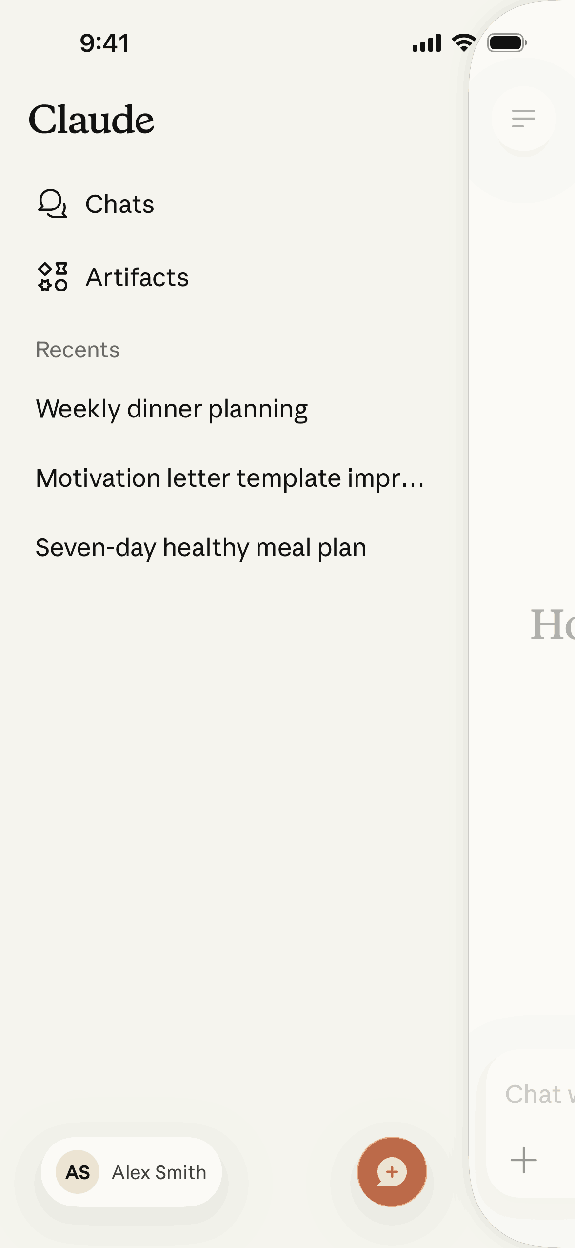 Claude iOS AI interface screenshot 19