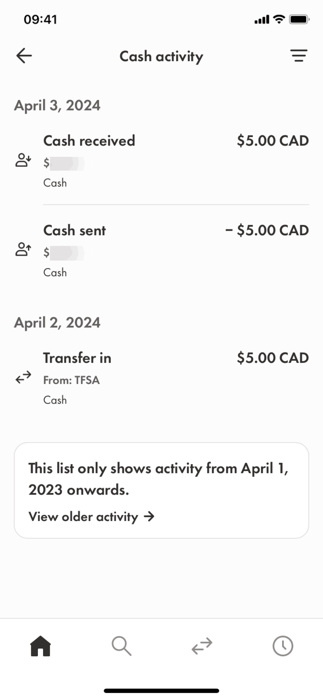 Wealthsimple iOS Finance interface screenshot 8