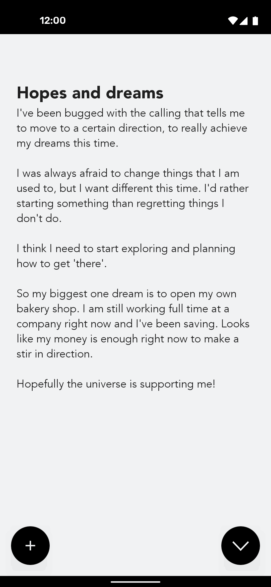 stoic. Android Health & Fitness interface screenshot 1