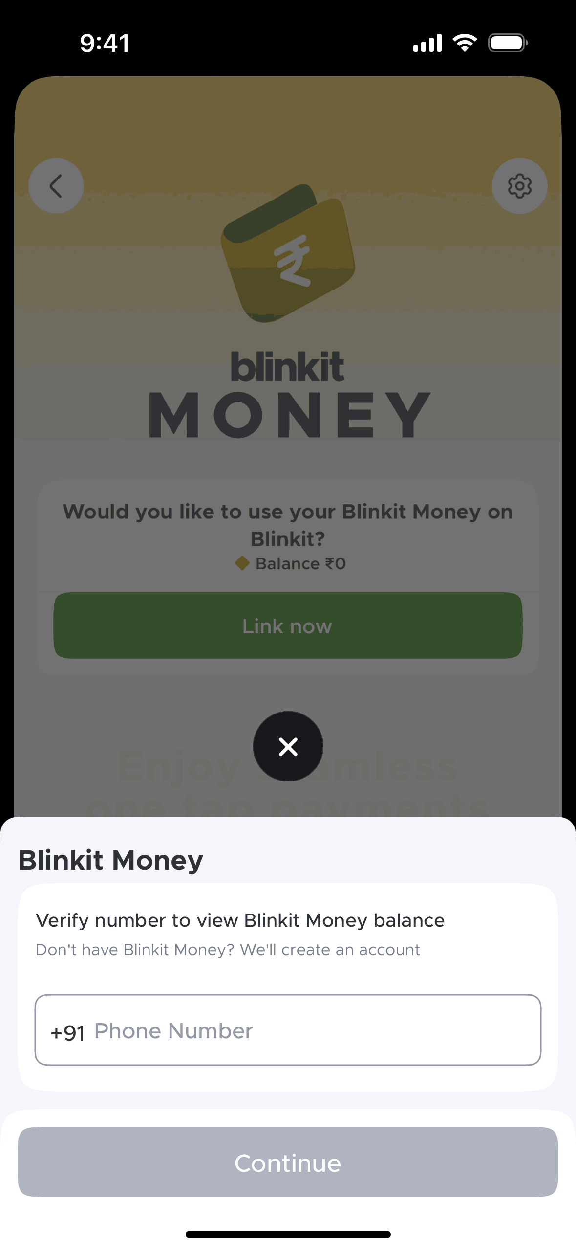 Blinkit iOS Food & Drink interface screenshot 23