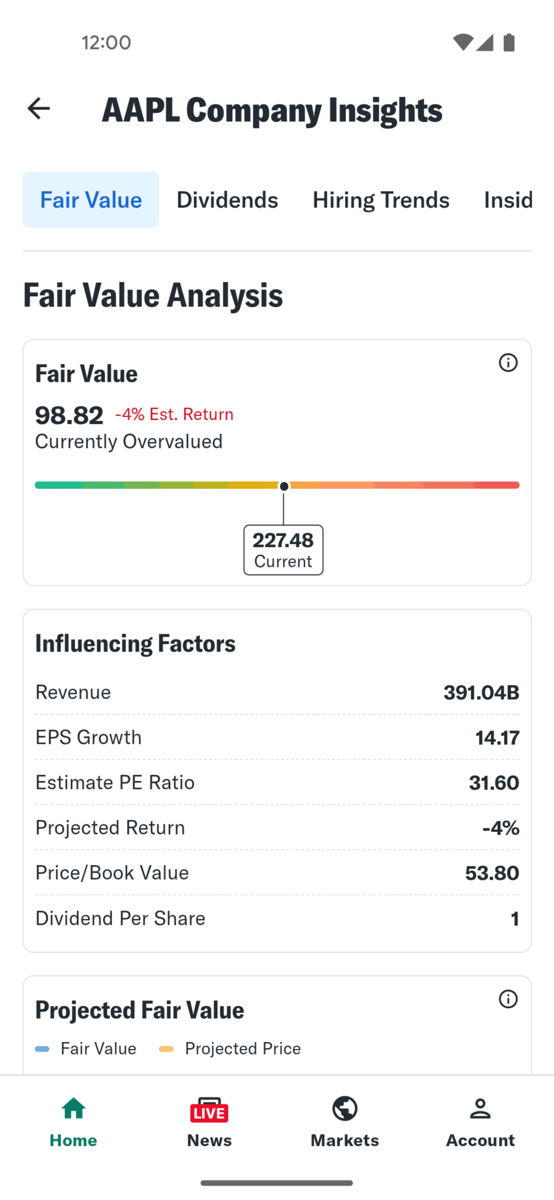 Yahoo Finance Android Finance interface screenshot 8