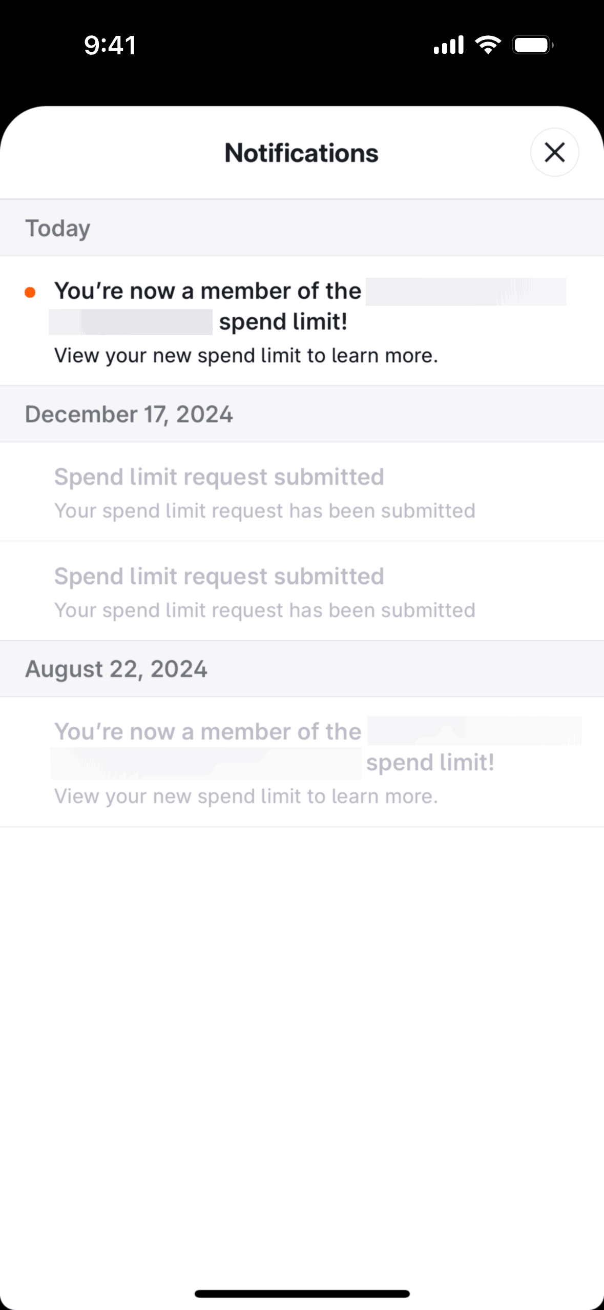 Brex iOS Business interface screenshot 7