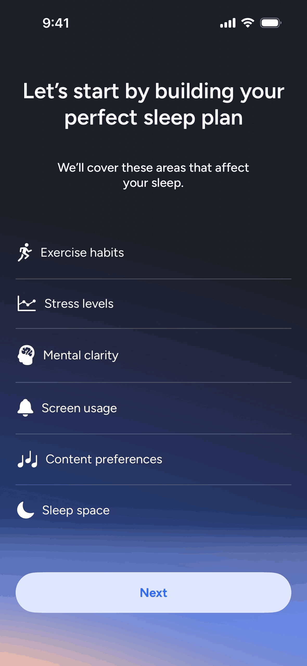 Calm Sleep iOS Health & Fitness interface screenshot 19