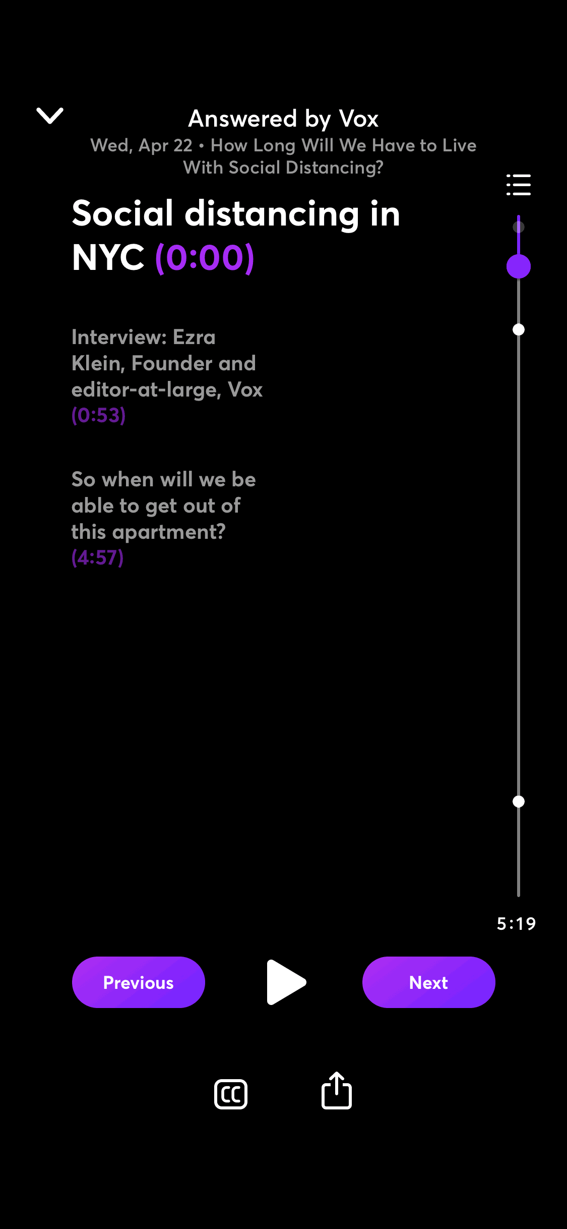 Quibi iOS Entertainment interface screenshot 22