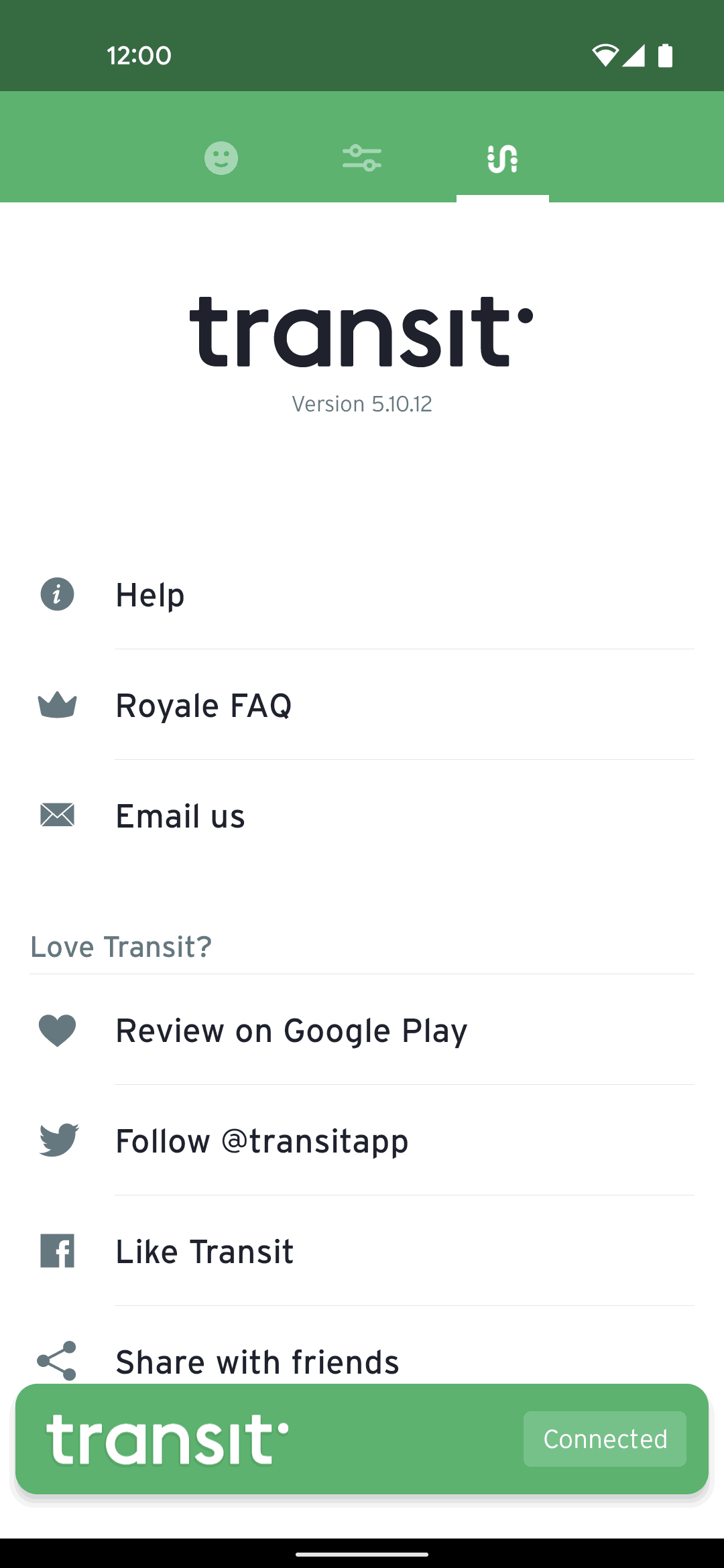 Transit Android Maps & Navigation interface screenshot 12