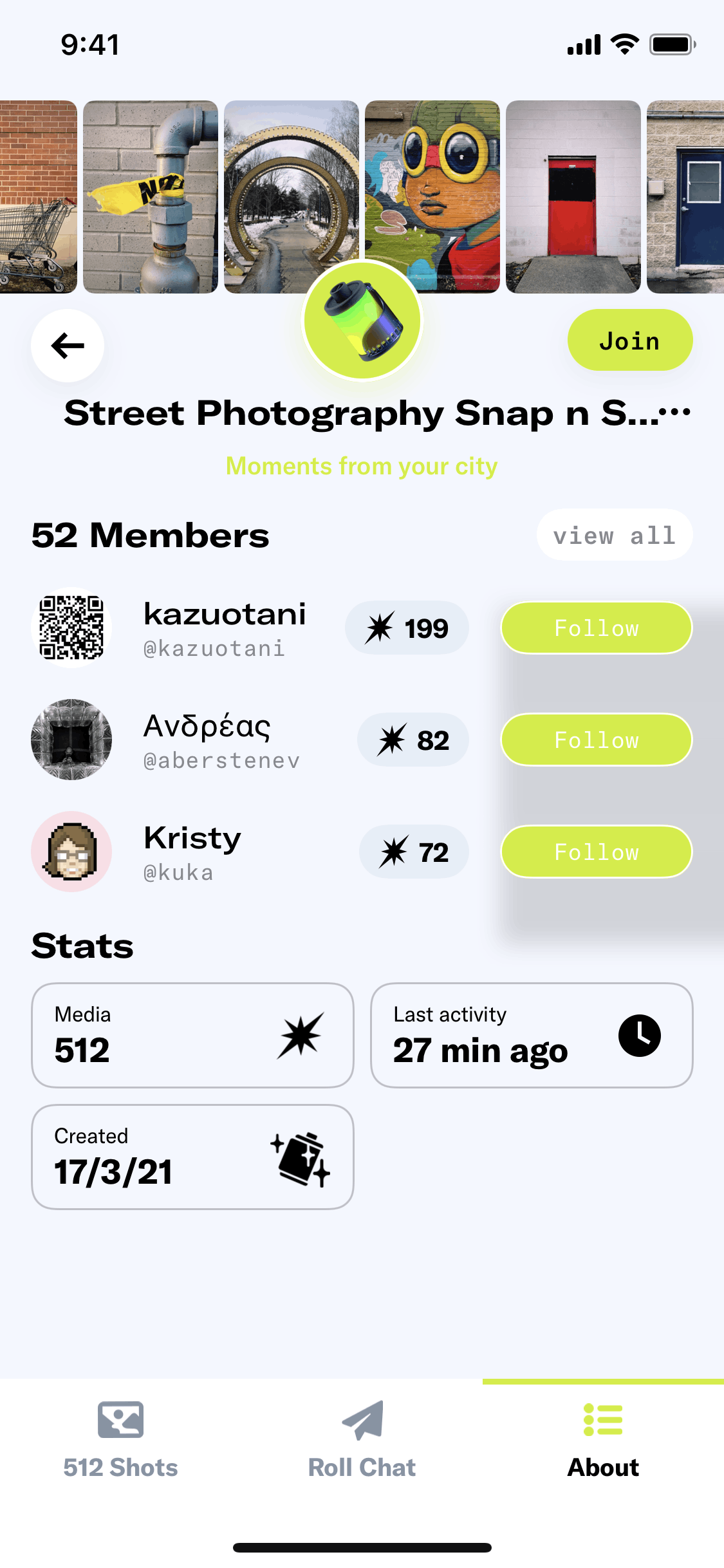 Dispo iOS Photo & Video interface screenshot 2