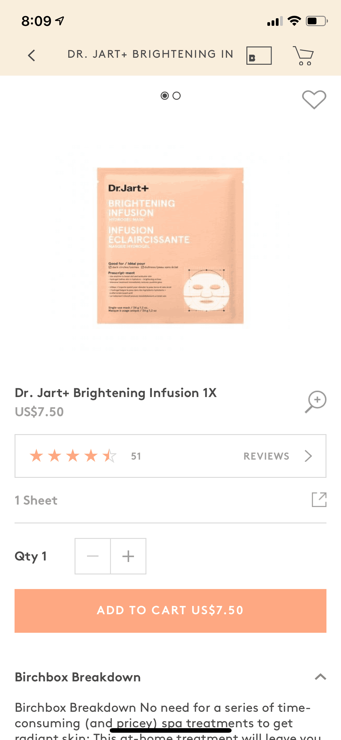 Birchbox iOS Shopping interface screenshot 16