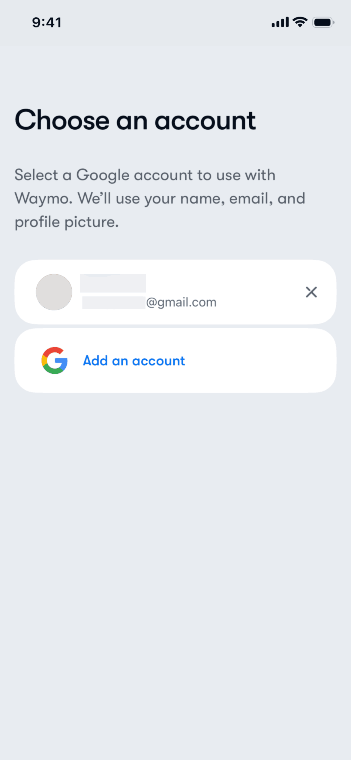 Waymo iOS Travel & Transportation interface screenshot 17