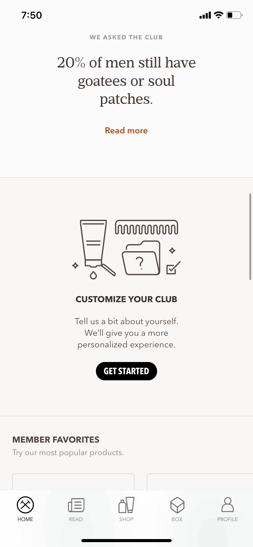 Dollar Shave Club iOS Shopping interface screenshot 11