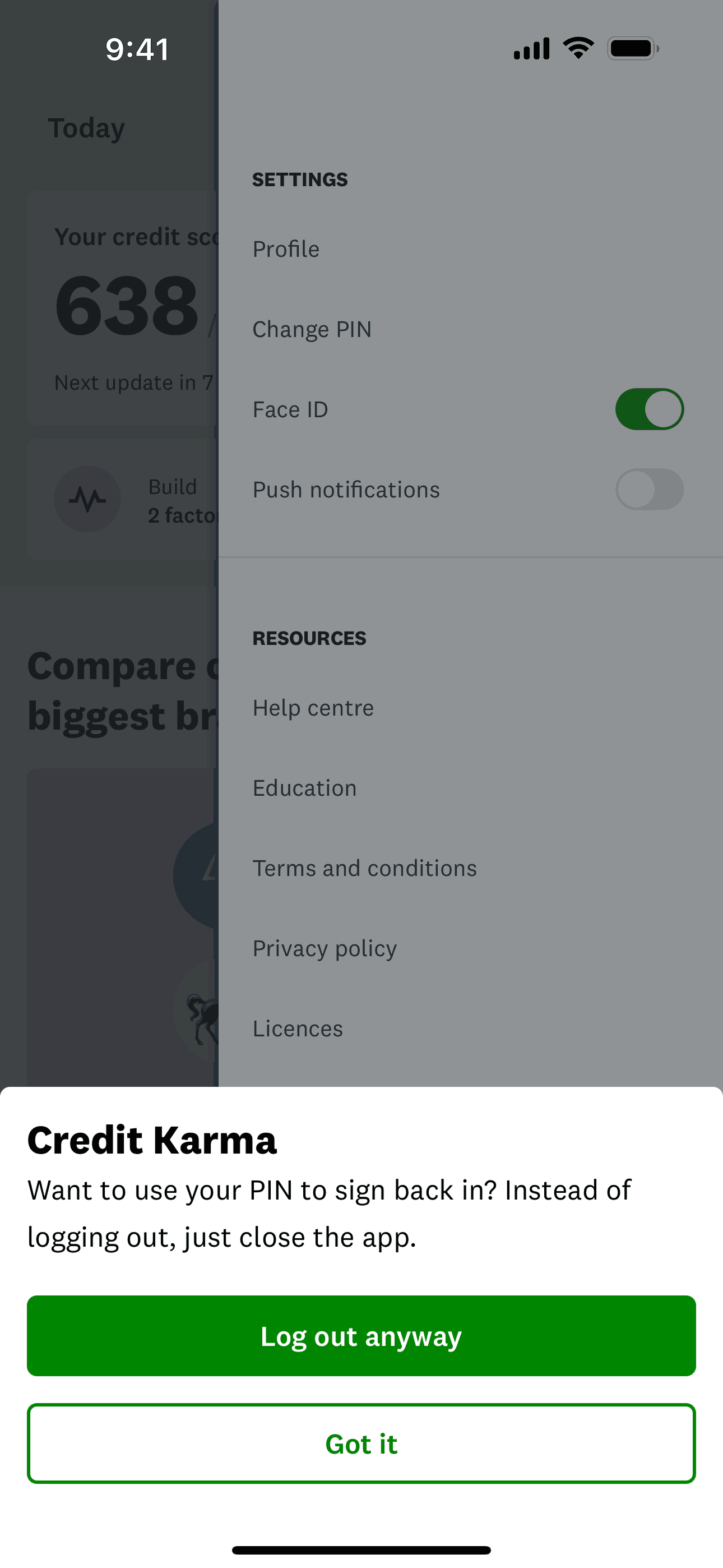 Credit Karma iOS Finance interface screenshot 12
