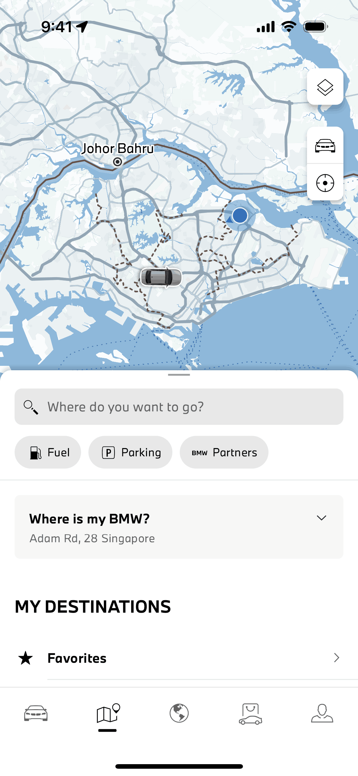 My BMW iOS Travel & Transportation interface screenshot 5