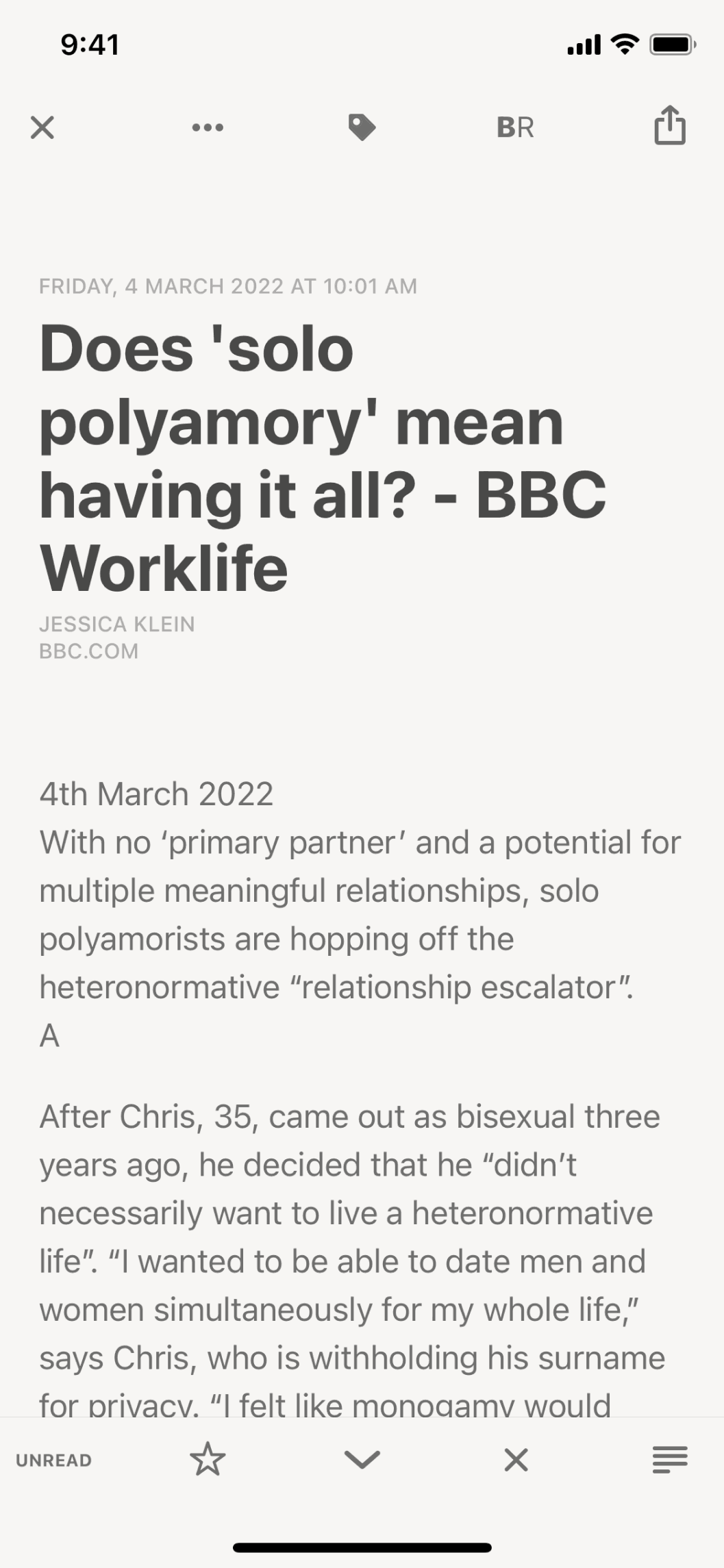 Reeder 5 iOS News interface screenshot 16