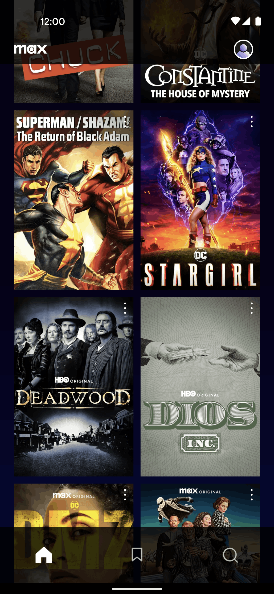 Max Android Entertainment interface screenshot 24