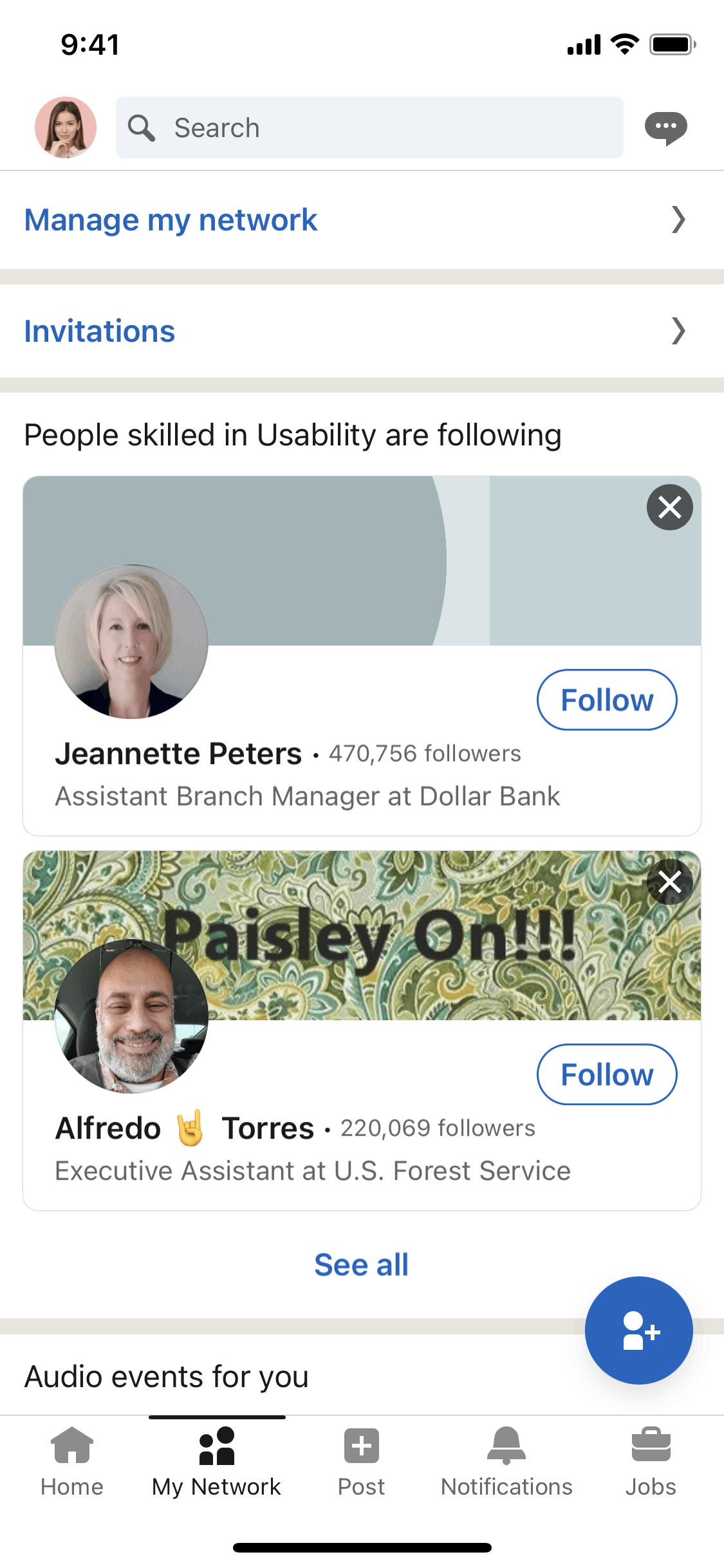 LinkedIn iOS Business interface screenshot 2