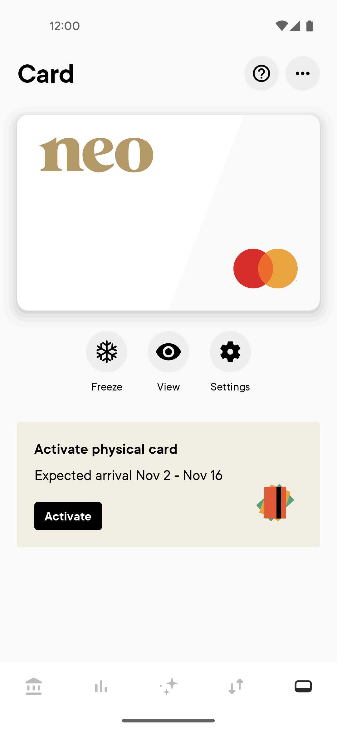 Neo Financial Android Finance interface screenshot 4