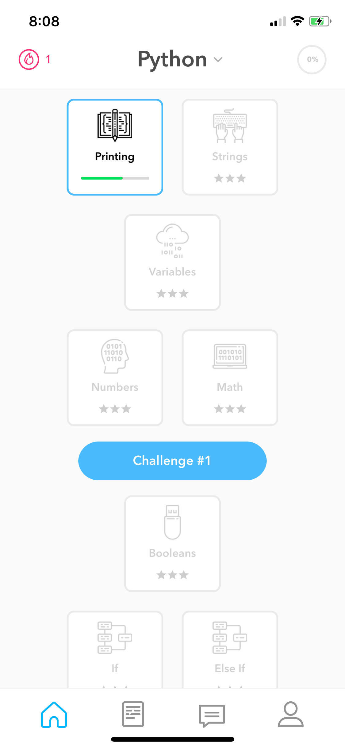 Py iOS Education interface screenshot 3