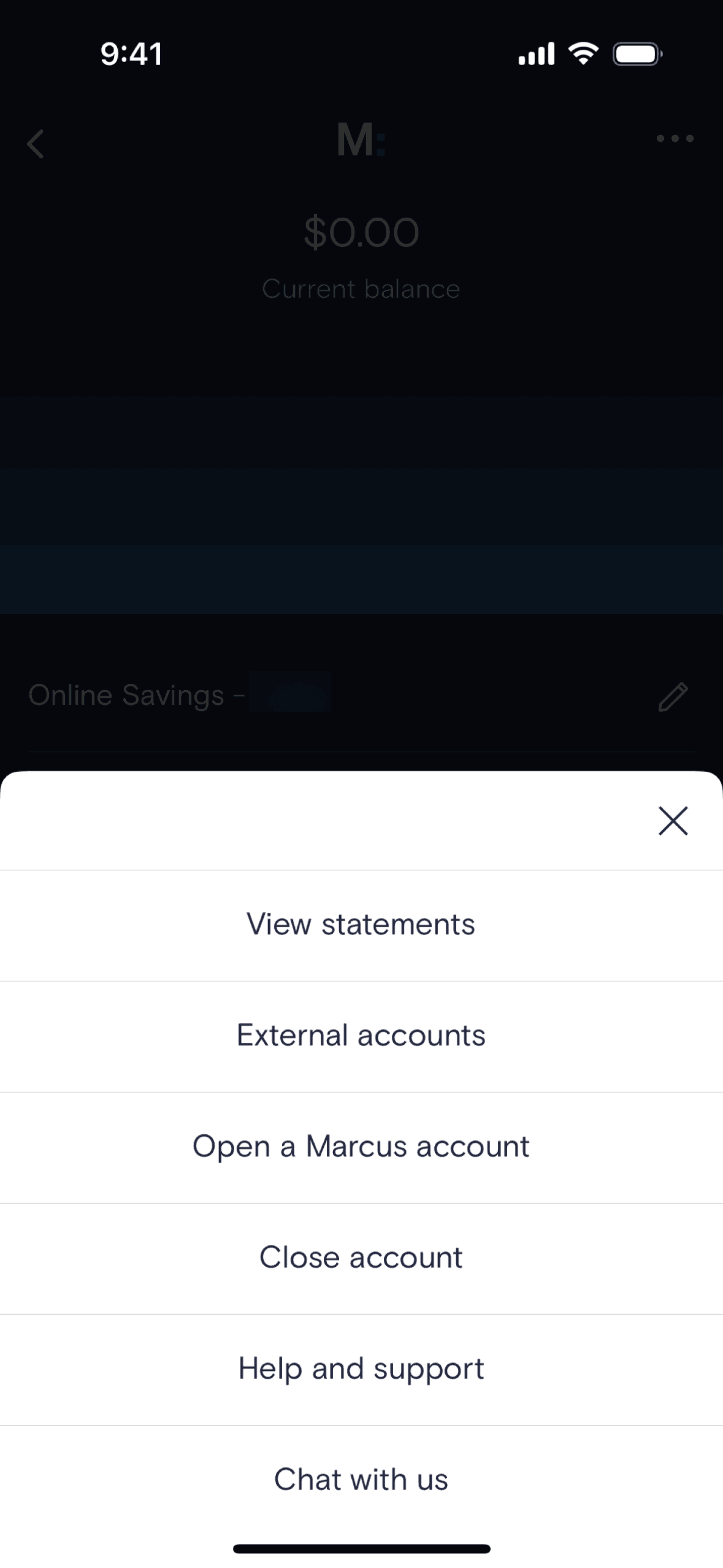 Marcus by Goldman Sachs iOS Finance interface screenshot 6